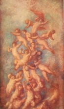 98 year old G.F.Watts signed lithograph engraving after the oil painting 1925