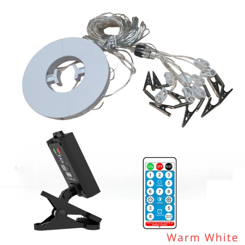 Solar patio umbrella lights - umbrella, 8