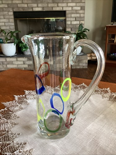Vintage hand blown art glass - hand,