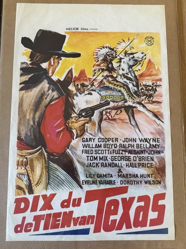 Texas ten belgian movie poster - movie,