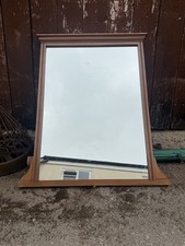 Large Antique Victorian Wooden Overmantel Wall Mirror Pub Mirror Vintage 