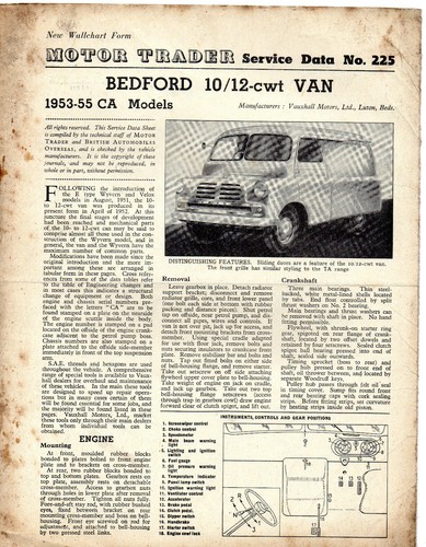 Bedford cwt ca van - bedford,