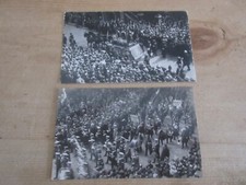 2 x 1912 William Booth SALVATION ARMY Funeral - Hearse & Kilburn Band Postcards