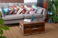 Vintage Painted Teak Shabby