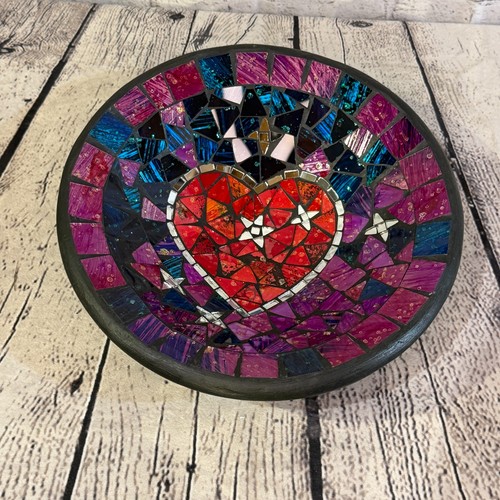 28cm purple red heart round - 28cm,