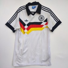 Germany 1989 - 1990 Adidas Originals Home Football Shirt | Men's Medium