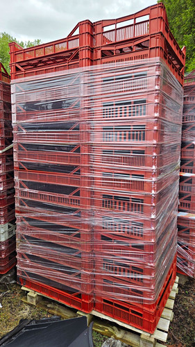 Red plastic bakery - plastic,