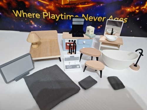 Dolls house furniture bundle - house,