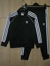 Adidas Boys Black White Track