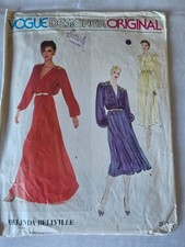 Vintage 1970s Vogue Designer (Belinda Bellville) dress pattern Vogue 2311 14/36