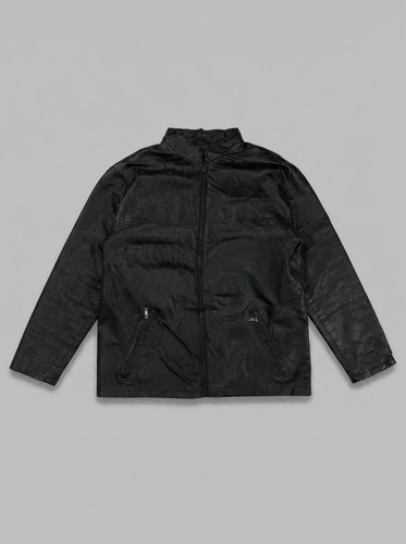 Vintage 90s black real leather - 90s,