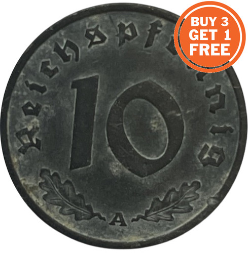 German reichspfennig from - 10,