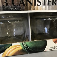 Clear  GLASS Canisters  3