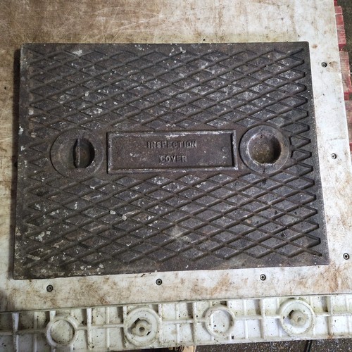 Cast iron manhole cover - iron,