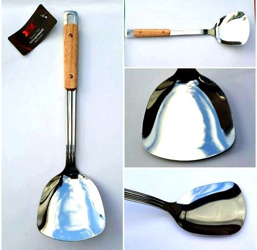 Large cooking spatula wok - large,