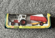 CORGI Gift Set 34  David Brown 1412  Tractor  & Trailer Original Box Free Post