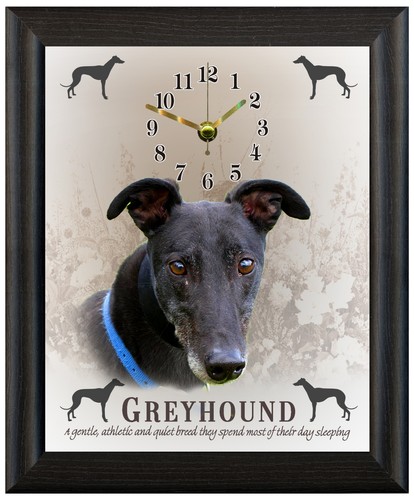 Greyhound clock gift - , christmas