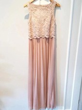 NW Nightway Long Dress in Blush Tone  Size 8
