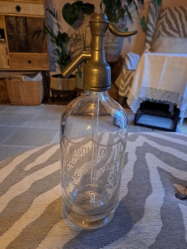 Vintage glass seltzer - vintage,