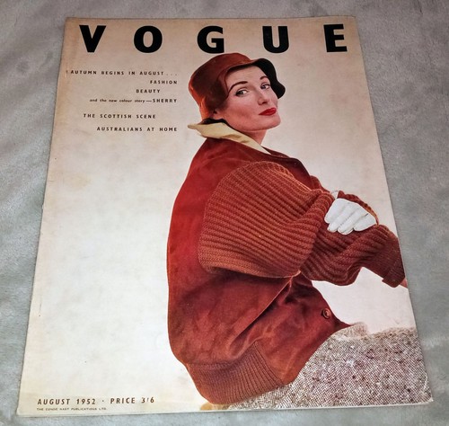 Vogue magazine august 1952 - vogue,