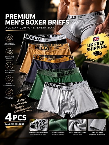 Mens boxer briefs pack ultra - 4,