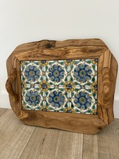Large Rustic Wood Heavy Tray