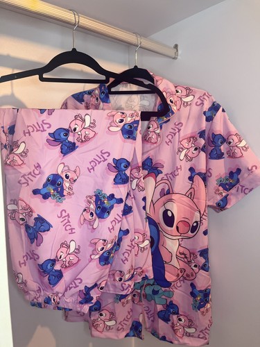 Pink lilo stitch pajamas size - pink,