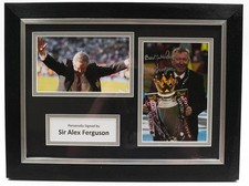 Sir Alex Ferguson Signed Framed picture SportAgraphs COA