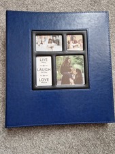 Photo Album 500 Slip-in Pockets 6x4 Photos - Large, Blue Cover