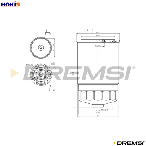 Fuel filter fe0053 - filter, for