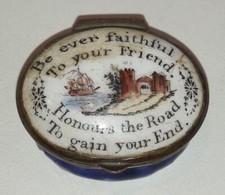 18th C Bilston Enamel Patch