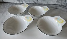 Vintage Ulster Ceramics Set Of 4 White Seafood Dishes - Prawn Cocktail - 14cm