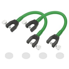 Ski Tip Connector, Snowboard Clip Ski Training Aid 2 Pcs & Dark Green