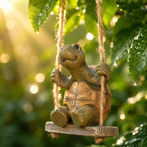 Hanging resin turtle - resin,