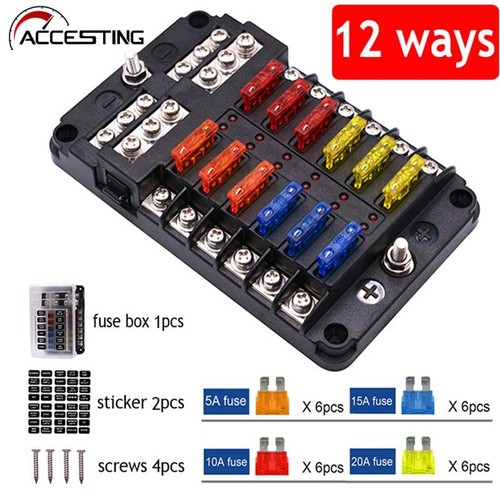 Way blade fuse box block - 12,