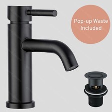 Tall Black Basin Tap Bathroom