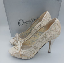 CASANDRA WOMENS PEEP TOE IVORY