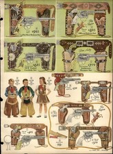 1954 PAPER AD 2 PG Toy holster