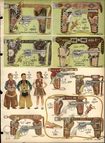 1954 paper toy holster - 1954, ad