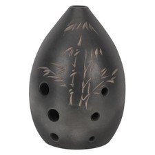 Elegant 8 Hole Black Clay