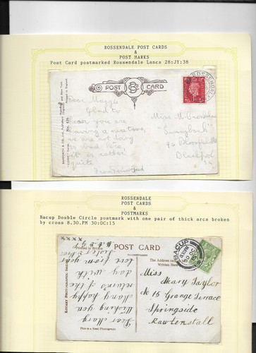 1906 rossendale postal - 1906/90,