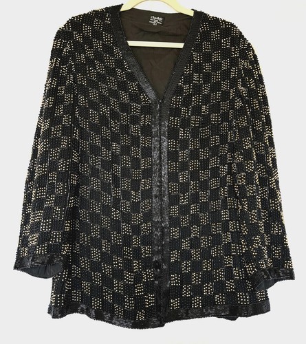Crystals evening jacket - jacket, large