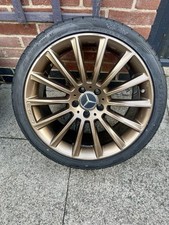 2017 MERCEDES CLS 220 AMG LINE PREMIUM GENUINE 19"  Gold ALLOY WHEELS & TYRES X3