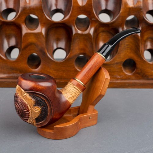 Unsmoked carved pear wood - unsmoked,