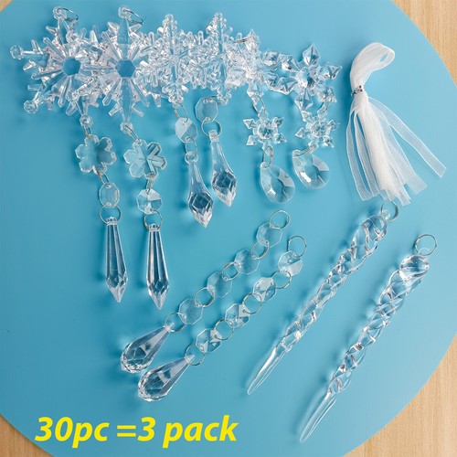 10x crystal acrylic - crystal, snowflake