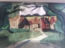 Vintage Signed 1960s Textile