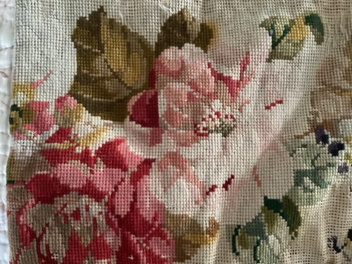 Four victorian embroidered - four,