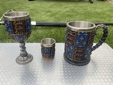 Medieval Goblet Tankard Shot Glass Set  