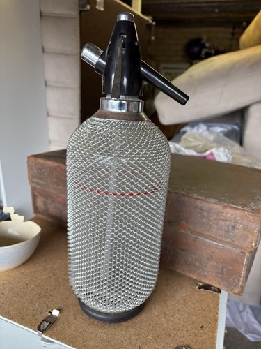 Glass soda syphon bottle - soda,