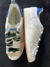 MENS ADIDAS ORIGINALS SUPERSTAR OG TRAINERS - UK 8.5 - WHITE - FACTORY SAMPLES.